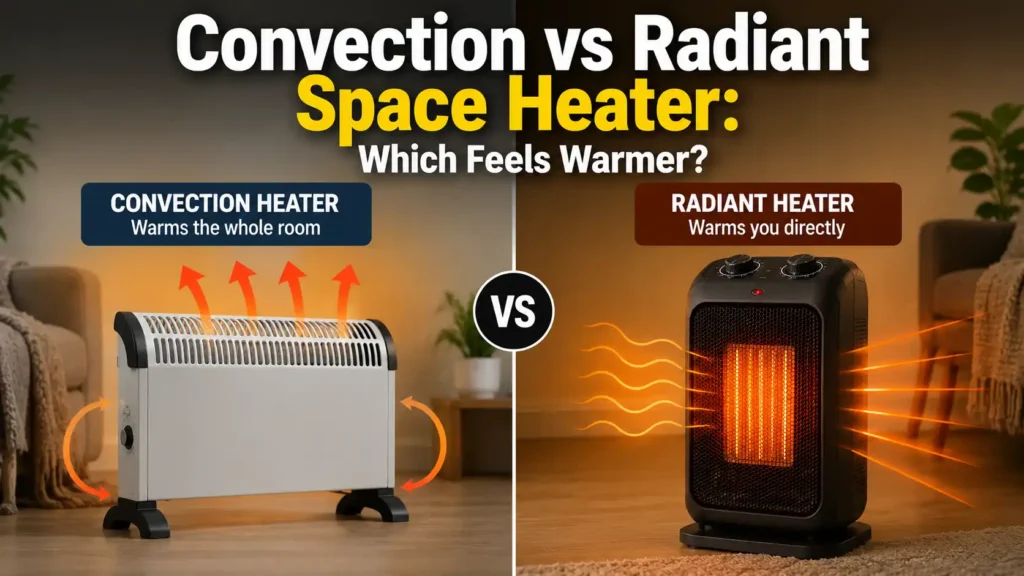 Convection vs Radiant Space Heater Which Feels Warmer