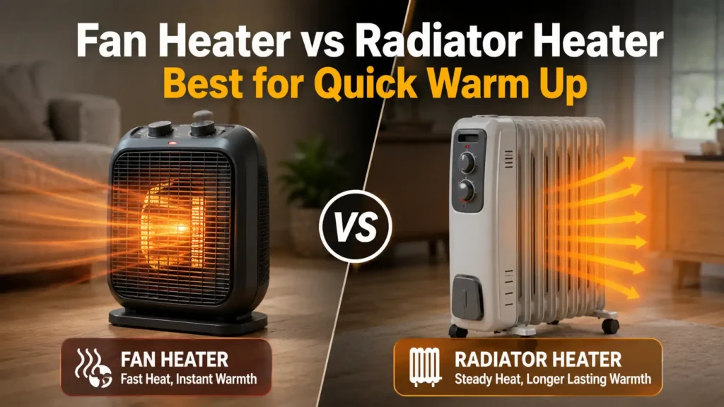 Fan Heater vs Radiator Heater Best for Quick Warm Up