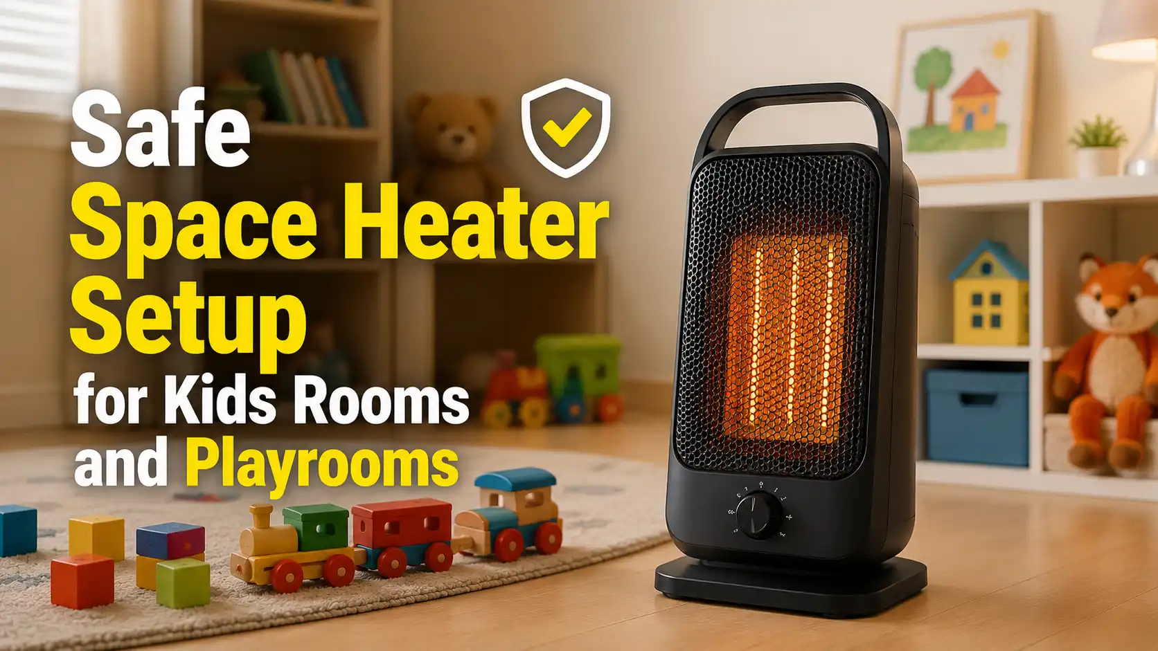 Safe Space Heater Setup for Kids Rooms and Playrooms