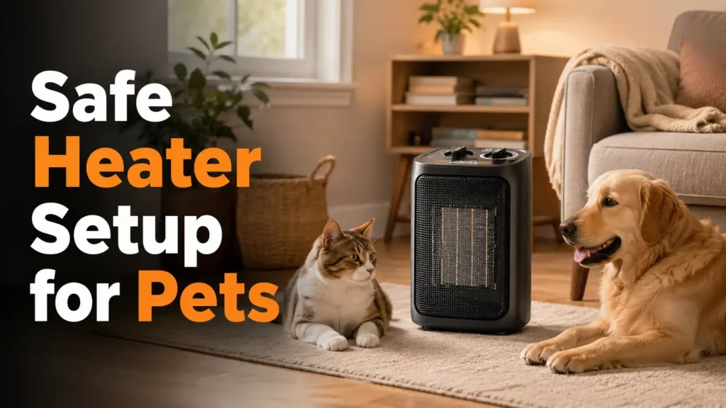 Safe Space Heater Setup for Pets Cats and Dogs