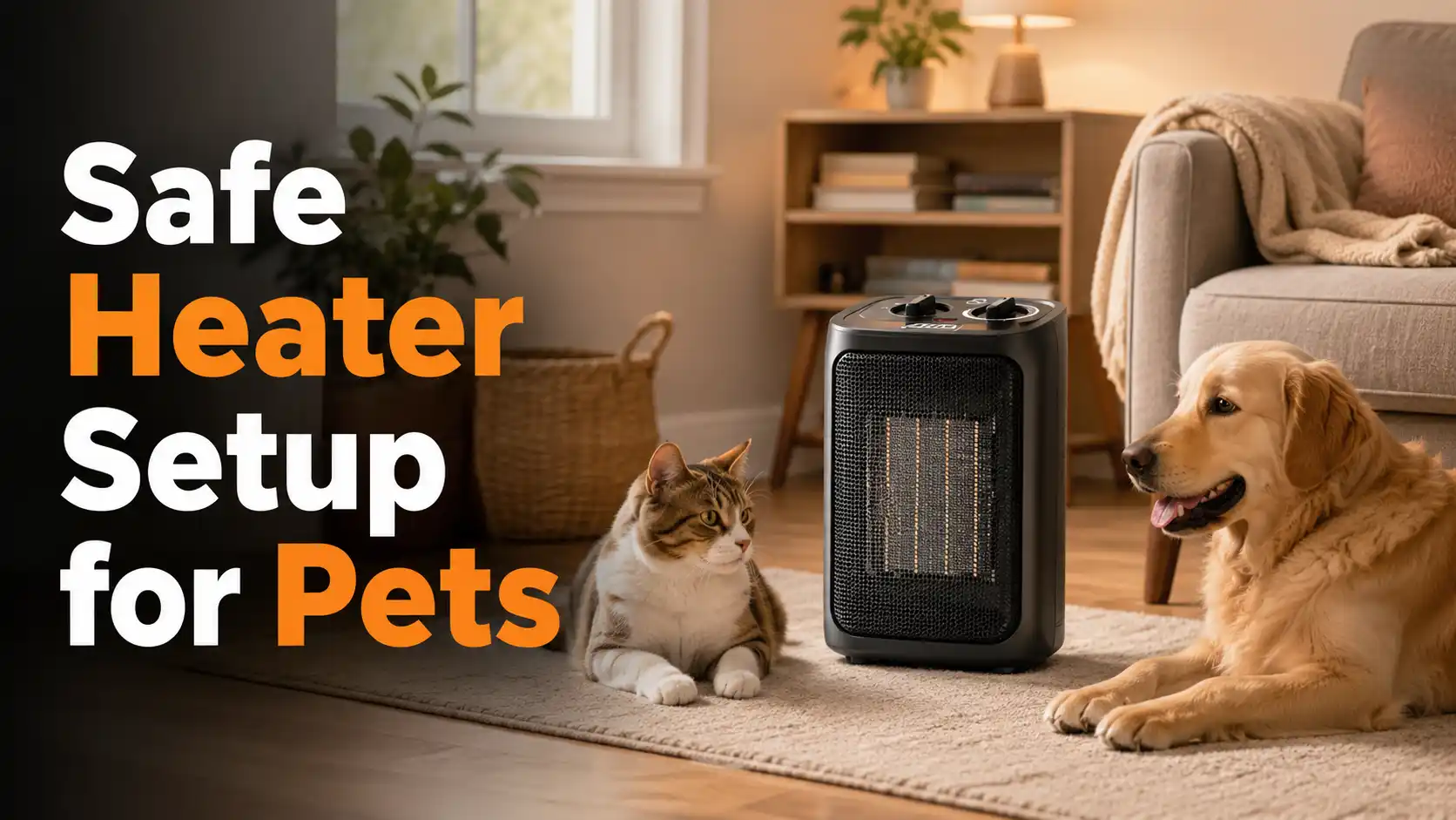 Safe Space Heater Setup for Pets Cats and Dogs