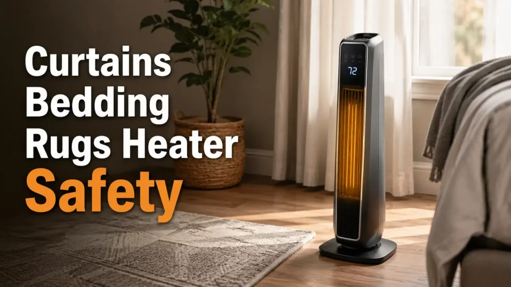 Space Heater Safety for Curtains Bedding and Rugs
